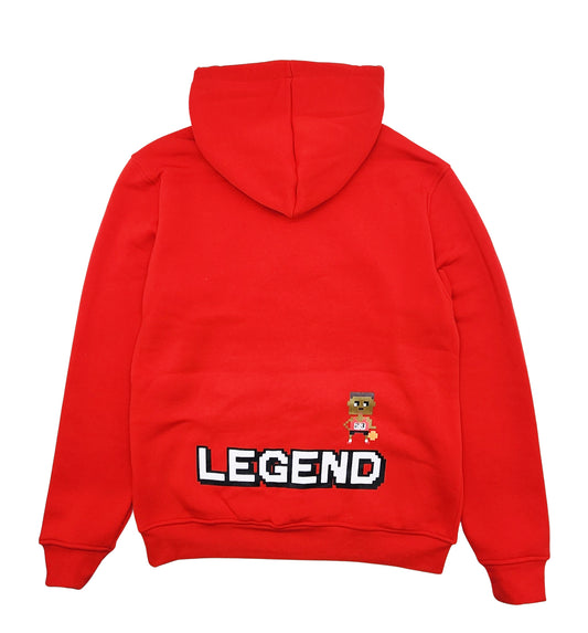 SWITCH REMARKABLE MEN'S LEGEND FLEECE HOODIE W/ PATCHES (RED)