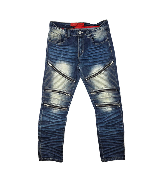 MEN'S WAIST SIZE 32 JEANS/PANTS UPTO 70% OFF (FINAL SALE CLEARANCE) 32X30 DISTRESSED SLIM FIT VINTAGE BLUE