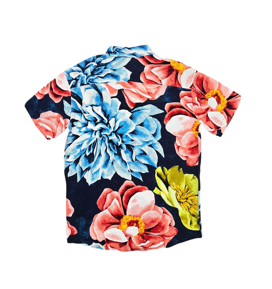 SPRINGFIELD MEN'S SHORT SLEEVES PRINTED BUTTON-UP SHIRT (MULTI COLOR)