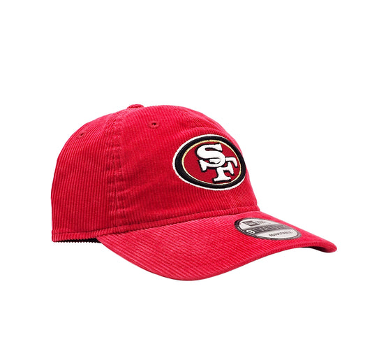 NEW ERA 9TWENTY NFL SAN FRANCISCO 49ERS RED CORD STRAPBACK CAP