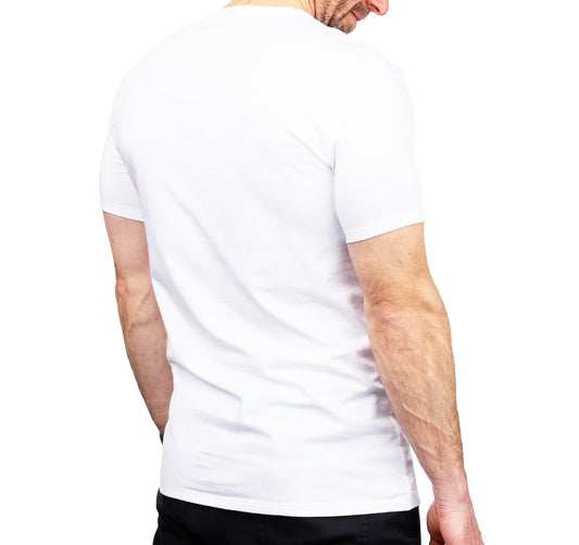 CALVIN KLEIN MEN'S V-NECK 4 T-SHIRTS PACK (WHITE)