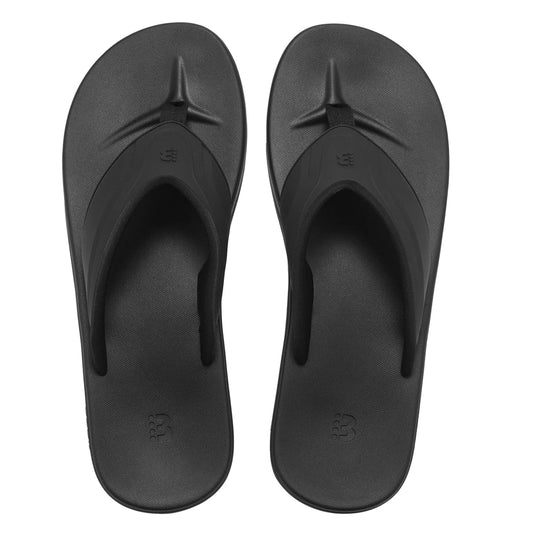 BENCH MEN'S COMFORT FLIP FLOPS (BLACK)