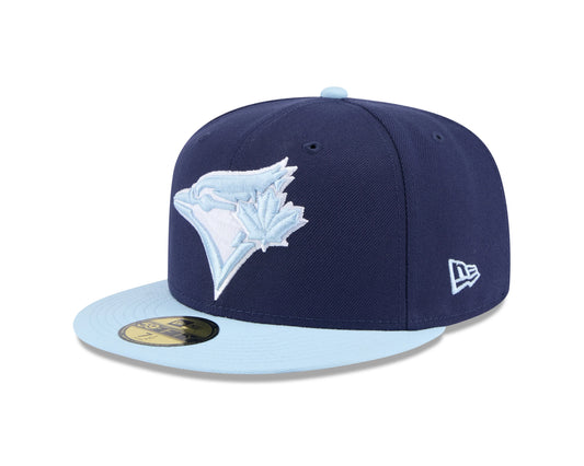 59FIFTY MEN'S MLB TORONTO BLUE JAYS NAVY/BABY BLUE FITTED HAT