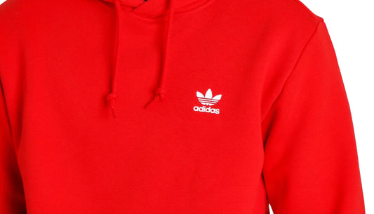 ADIDAS CORE LOGO ESSENTIAL HOODIE (RED)