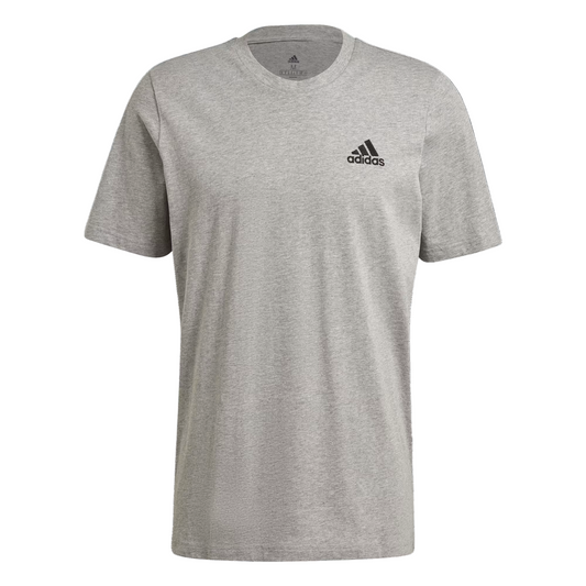 ADIDAS MEN'S ESSENTIALS EMBROIDERED LOGO T-SHIRT (GREY)