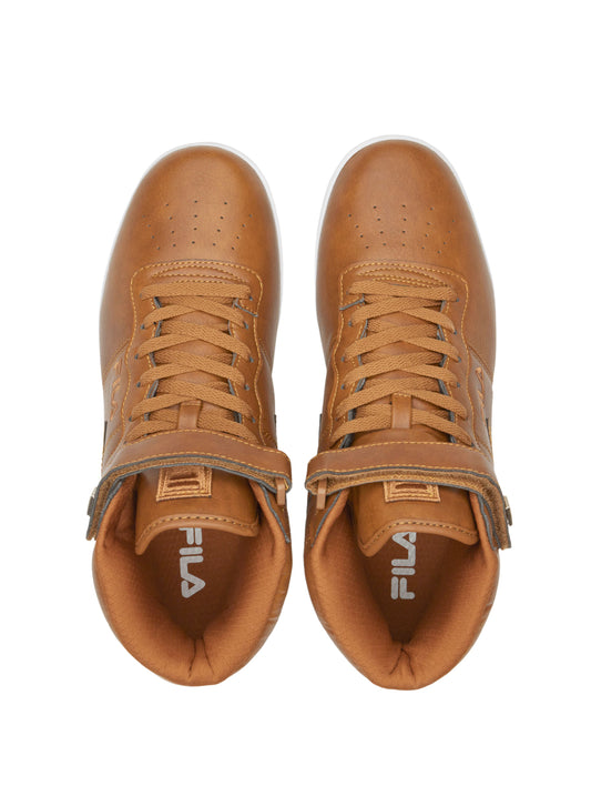 FILA MEN'S VULC 13 DISTRESS HIGH TOP SHOE (BROWN)