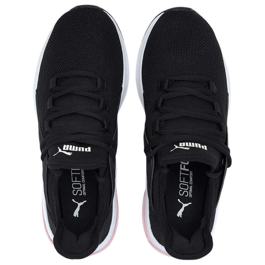 PUMA WOMEN'S ELECTRON STREET SNEAKER (BLACK/PINK)