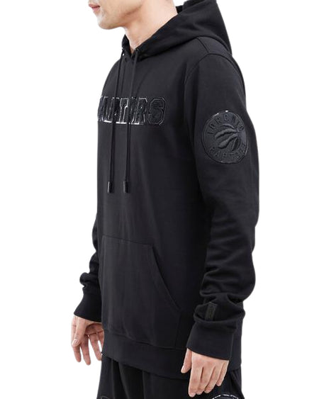 PRO STANDARD MEN'S NBA TORONTO RAPTORS ALL BLACK PULLOVER HOODIE