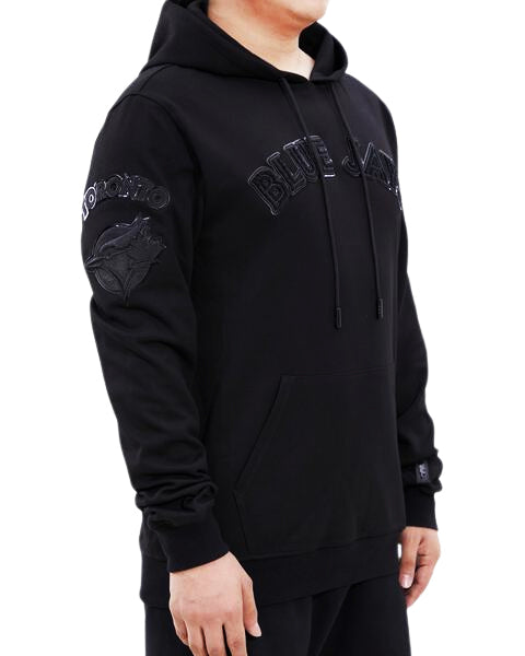 PRO STANDARD MEN'S MLB TORONTO BLUE JAYS ALL BLACK PULLOVER HOODIE