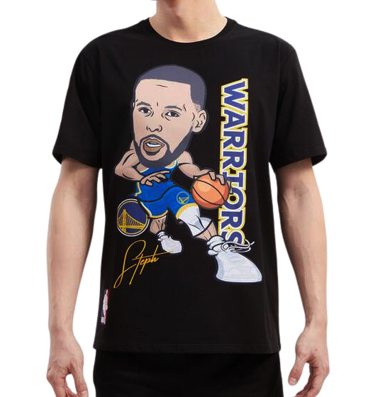 PRO STANDARD NBA GOLDEN STATE WARRIORS STEPH CURRY #30 DRIVE MEN'S BLACK T-SHIRT