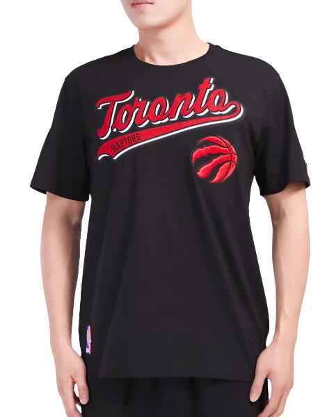 PRO STANDARD NBA TORONTO RAPTORS CLASSIC MEN'S BLACK/RED T-SHIRT