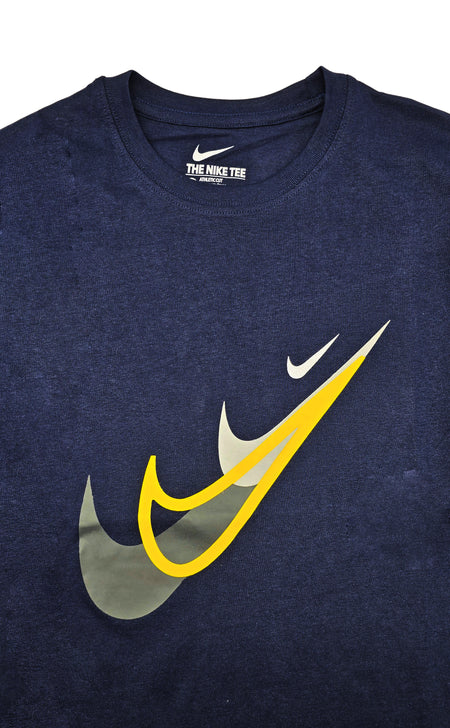 NIKE SPORTSWEAR MEN'S T-SHIRT (NAVY/YELLOW)