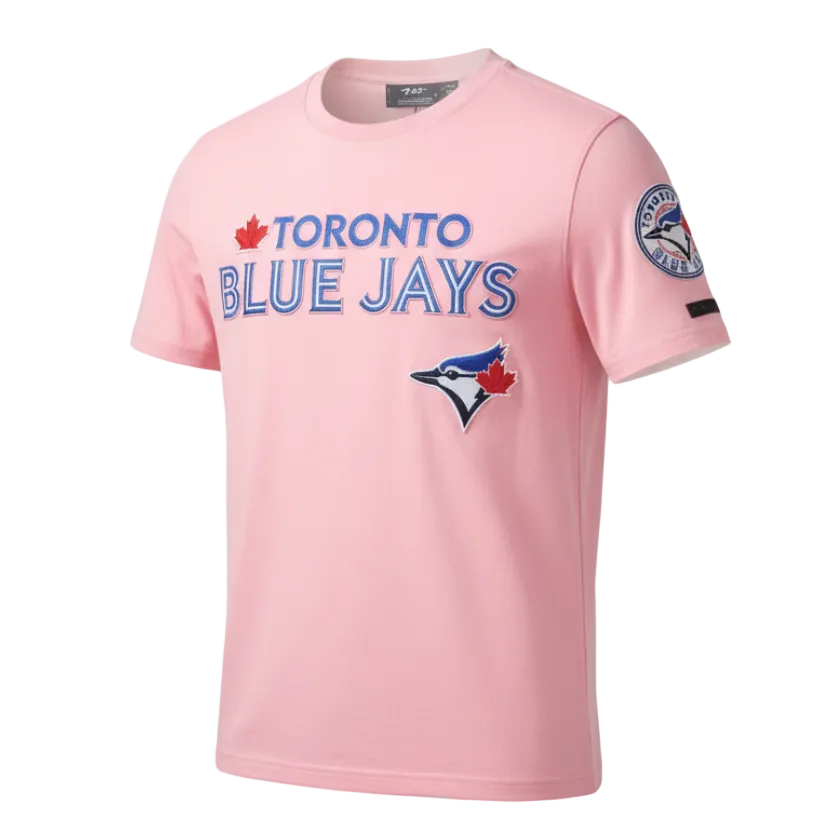 PRO STANDARD MLB TORONTO BLUE JAYS CLASSIC CHENILLE MEN'S PINK T-SHIRT