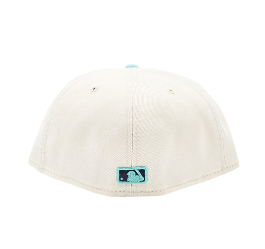 NEW ERA 59FIFTY MEN'S DETROIT TIGERS CREAM/TEAL FITTED HAT