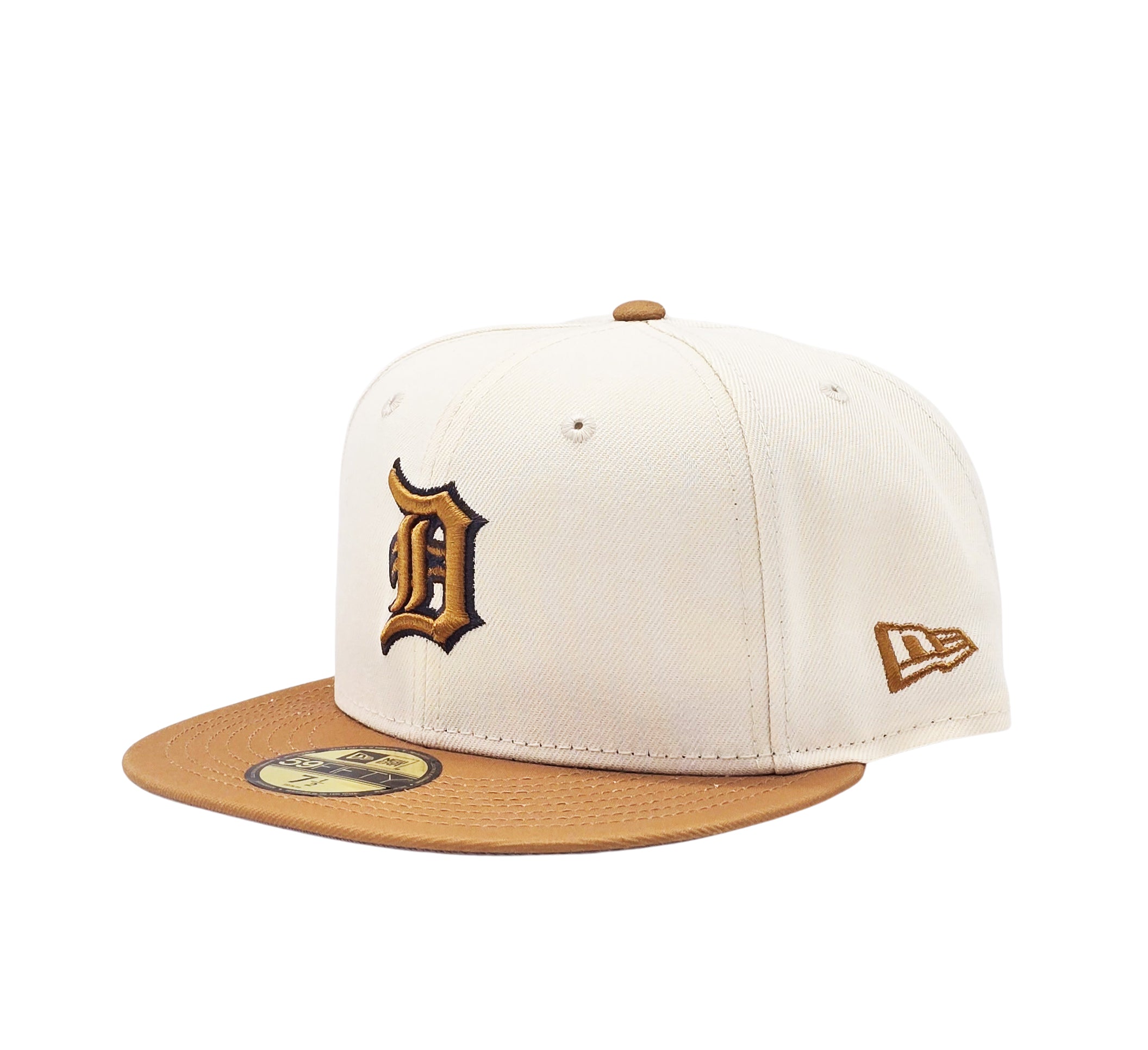 NEW ERA 59FIFTY MEN'S DETROIT TIGERS CREAM/BROWN FITTED HAT