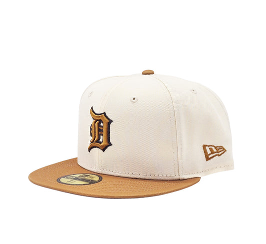 NEW ERA 59FIFTY MEN'S DETROIT TIGERS CREAM/BROWN FITTED HAT