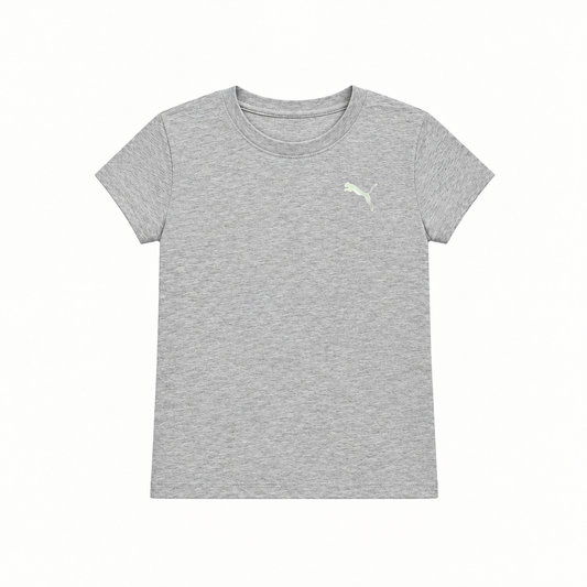 PUMA CORE PACK KIDS TEE (4-7 YEARS) (Available in Grey and Black) Grey