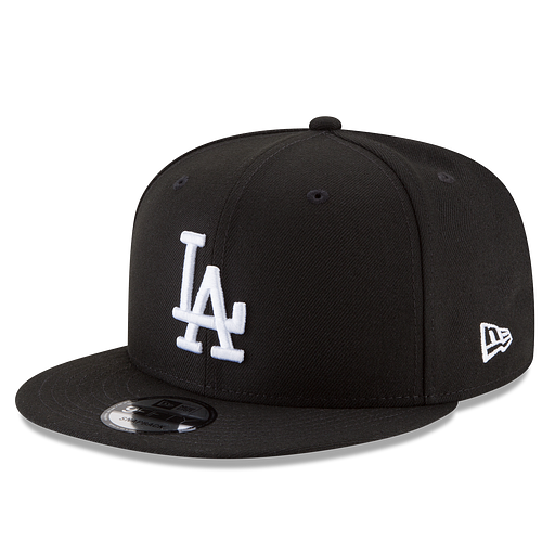 MEN'S NEW ERA MLB CHASE 9FIFTY LOS ANGELES DODGERS BLACK & WHITE SNAPBACK HAT