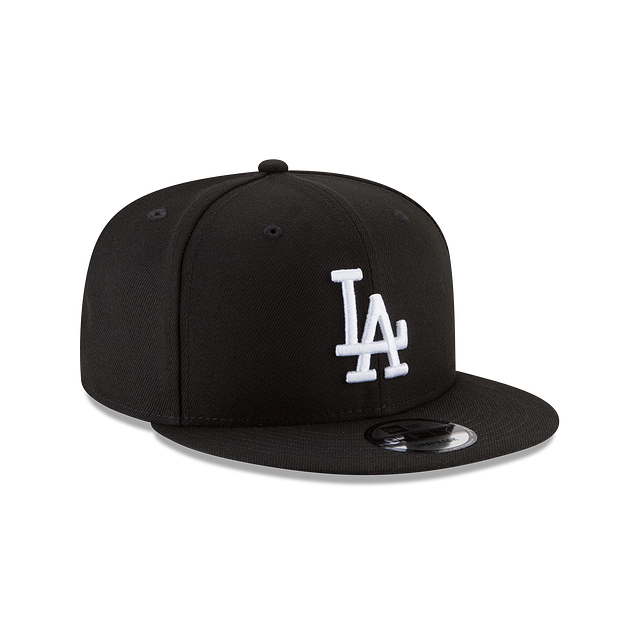 MEN'S NEW ERA MLB CHASE 9FIFTY LOS ANGELES DODGERS BLACK & WHITE SNAPBACK HAT