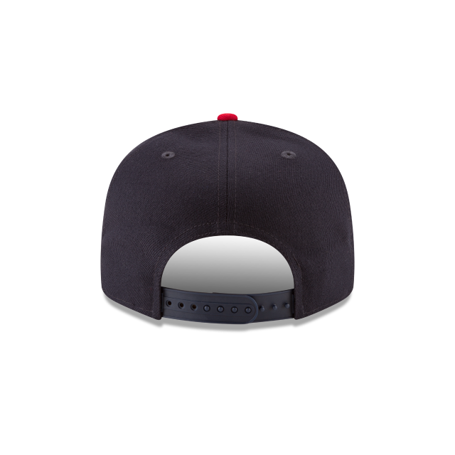 MEN'S NEW ERA MLB 9FIFTY ATLANTA BRAVES NAVY BLUE & RED SNAPBACK HAT