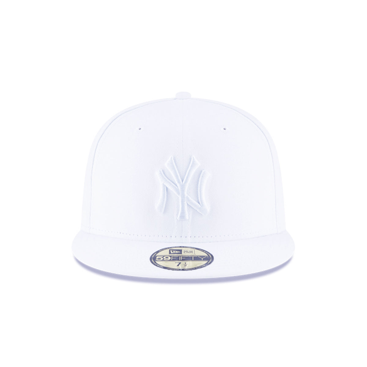 59FIFTY MEN'S MLB NEW YORK YANKEES ALL WHITE FITTED HAT