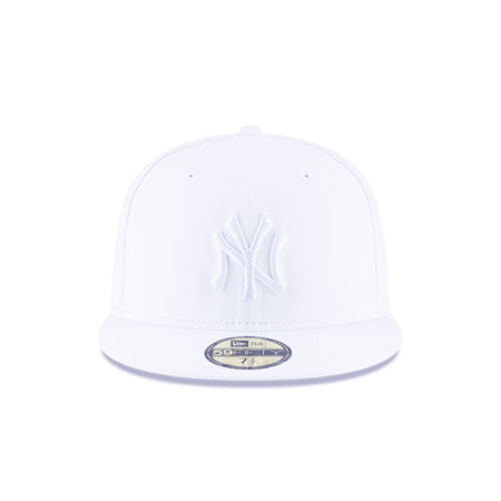 59FIFTY MEN'S MLB NEW YORK YANKEES ALL WHITE FITTED HAT