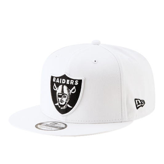 MEN'S NEW ERA NFL LAS VEGAS RAIDERS 9FIFTY WHITE SNAPBACK HAT