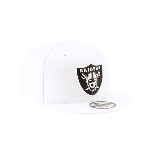 MEN'S NEW ERA NFL LAS VEGAS RAIDERS 9FIFTY WHITE SNAPBACK HAT