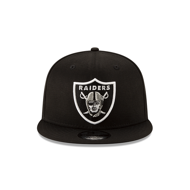 MEN'S NEW ERA NFL LAS VEGAS RAIDERS 9FIFTY BLACK & WHITE SNAPBACK HAT