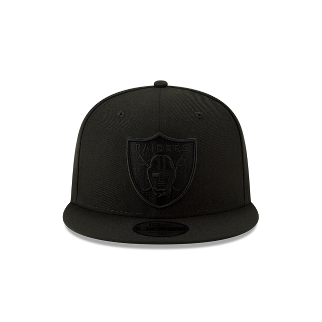 MEN'S NEW ERA NFL LAS VEGAS RAIDERS 9FIFTY ALL BLACK SNAPBACK HAT