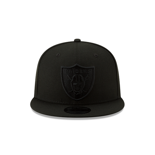MEN'S NEW ERA NFL LAS VEGAS RAIDERS 9FIFTY ALL BLACK SNAPBACK HAT