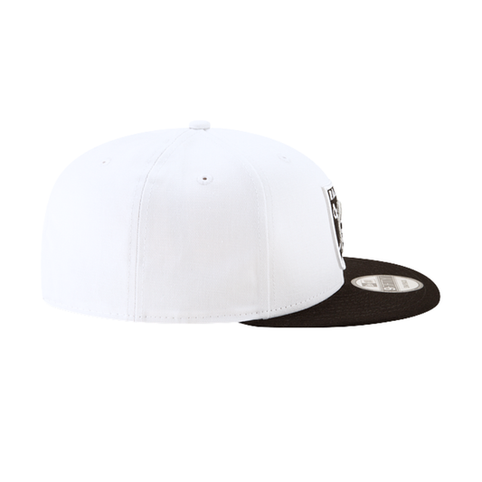 MEN'S NEW ERA NFL LAS VEGAS RAIDERS 9FIFTY WHITE & BLACK 2 TONE SNAPBACK HAT