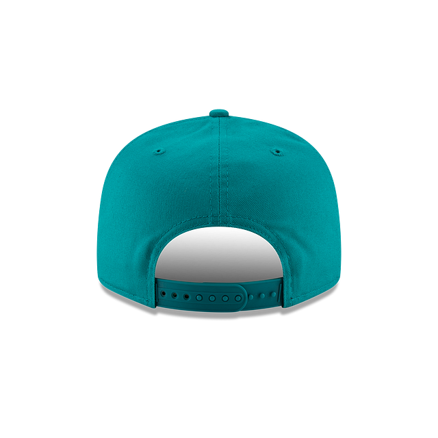 MEN'S NEW ERA NFL MIAMI DOLPHINS THROWBACK LOGO 9FIFTY TEAL SNAPBACK HAT