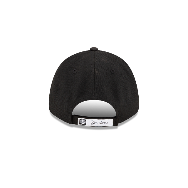 MEN'S NEW ERA MLB THE LEAGUE 9FORTY NEW YORK YANKEES BLACK & WHITE VELCRO ADJUSTABLE CAP