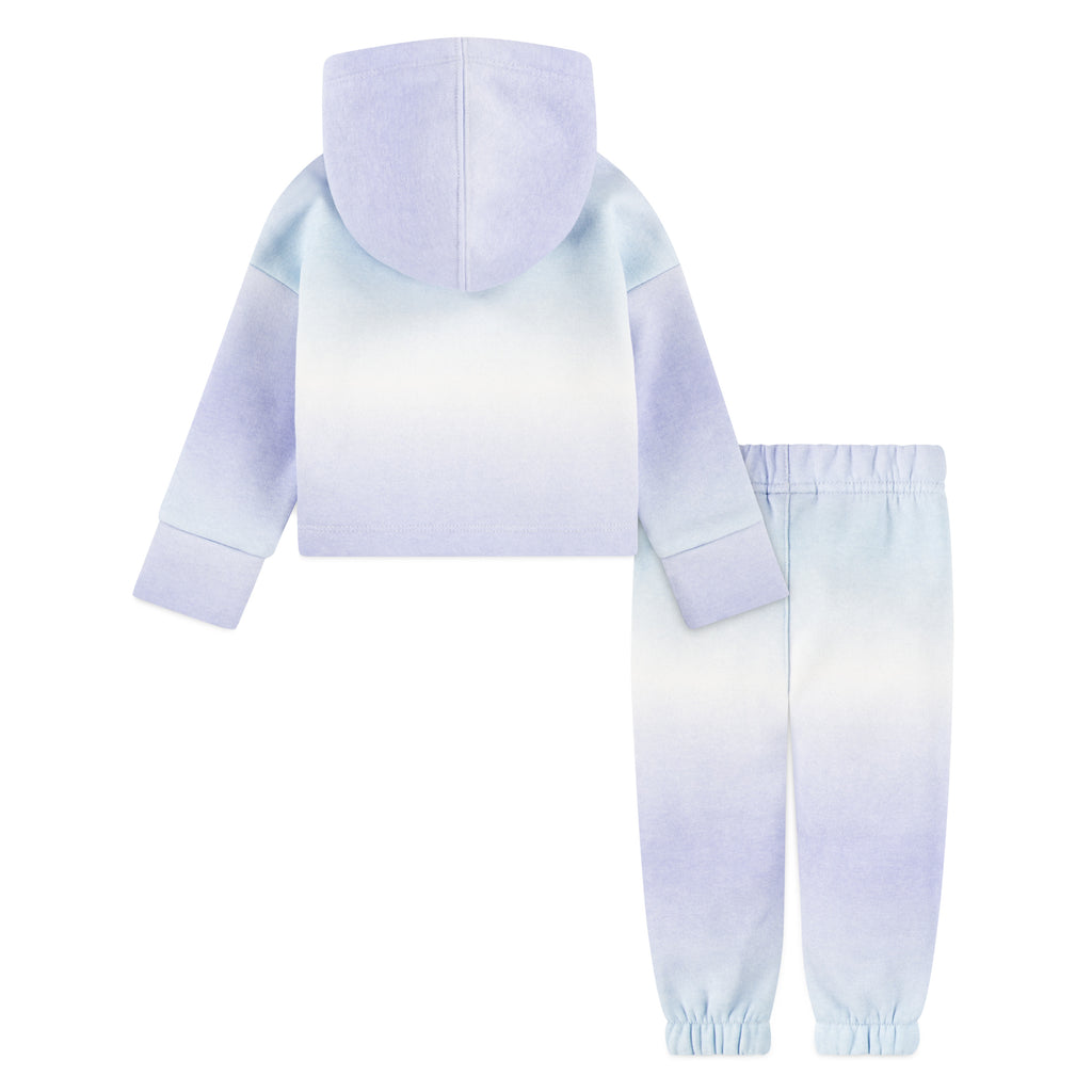 NIKE INFANT GIRLS PRINTED CLUB FLEECE JOGGERS SET (LIGHT BLUE SIZE 12M-24M)