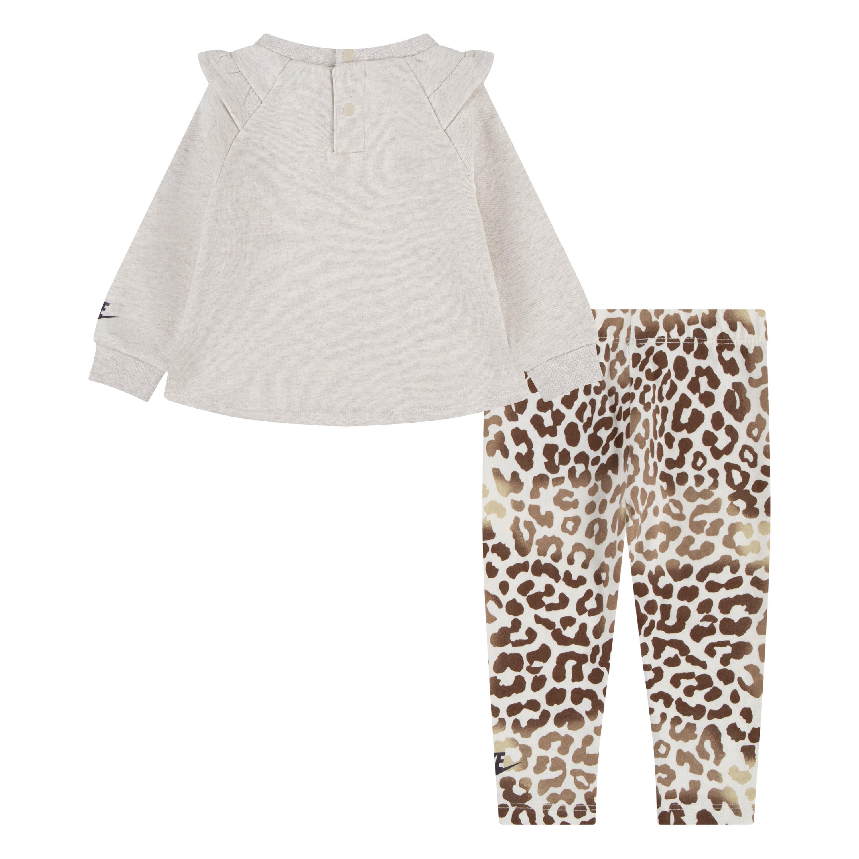 NIKE INFANT GIRLS HOODIE AND LEGGING SET (IVORY SIZES 12-24M)