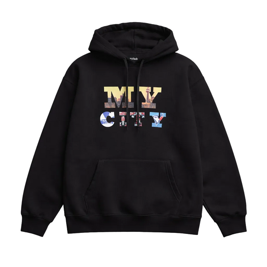 CITY OF DREAMS MY CITY MEN'S BIG & TALL FLEECE TRACKSET (BLACK)