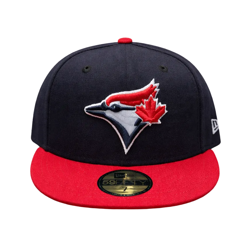 59FIFTY NEW ERA MLB TORONTO BLUE JAYS NAVY BLUE/RED FITTED HAT