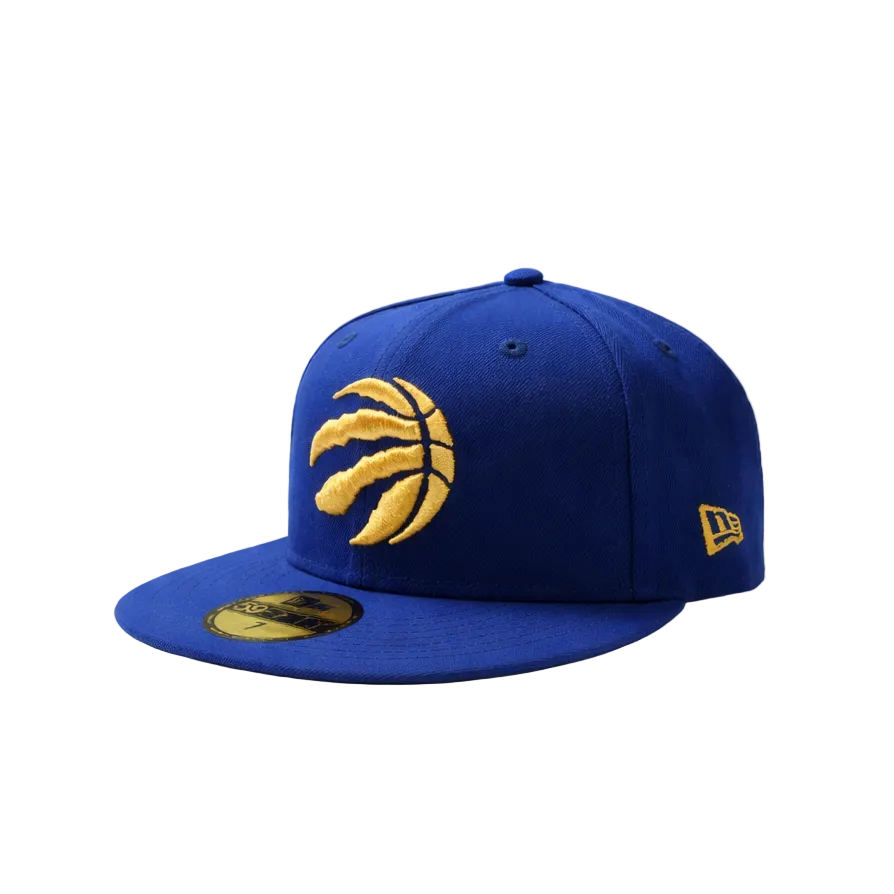 59FIFTY NEW ERA NBA TORONTO RAPTORS 1X CHAMPS ROYAL BLUE/GOLD FITTED HAT