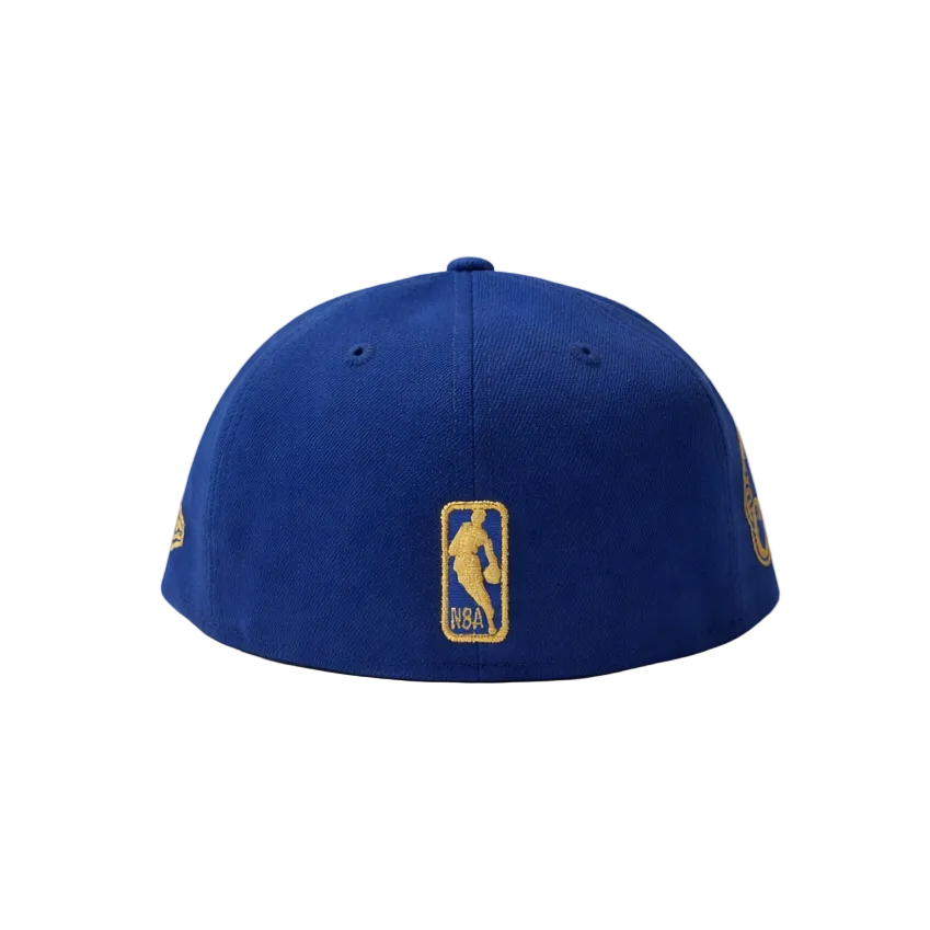 59FIFTY NEW ERA NBA TORONTO RAPTORS 1X CHAMPS ROYAL BLUE/GOLD FITTED HAT