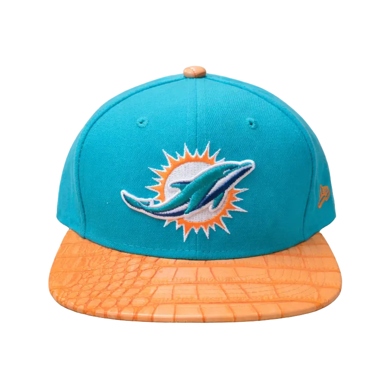 9FIFTY NEW ERA MIAMI DOLPHINS TEAL/ORANGE ADJUSTABLE HAT