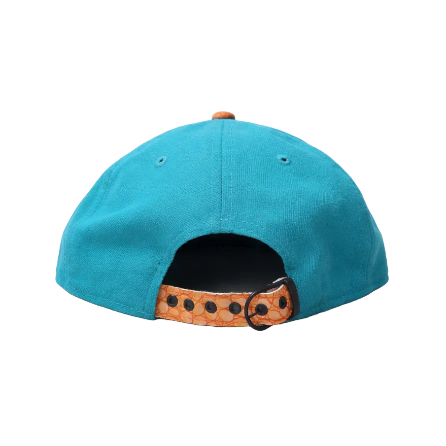 9FIFTY NEW ERA MIAMI DOLPHINS TEAL/ORANGE ADJUSTABLE HAT