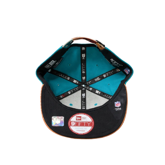 9FIFTY NEW ERA MIAMI DOLPHINS TEAL/ORANGE ADJUSTABLE HAT