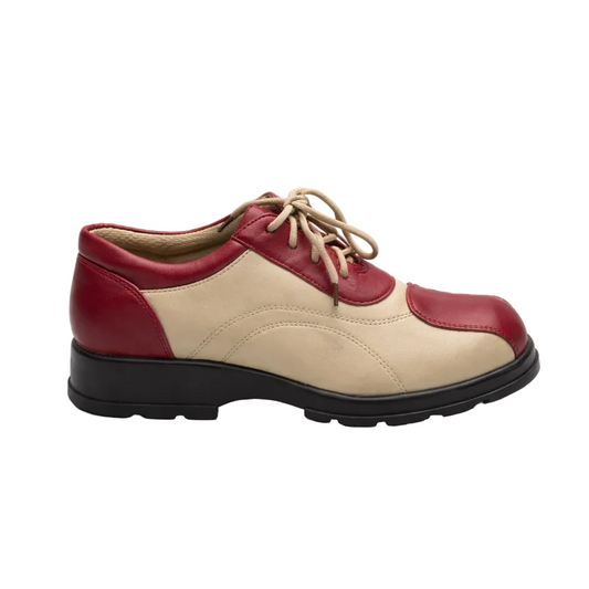 SINSHCOME KIDS SHOES (BEIGE/RED)