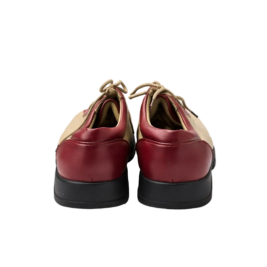SINSHCOME KIDS SHOES (BEIGE/RED)