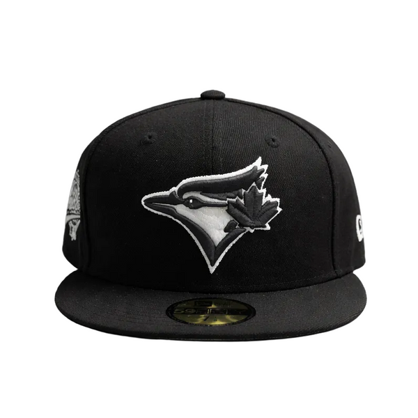 59FIFTY NEW ERA MEN'S MLB 1993 WORLD SERIES TORONTO BLUE JAYS BLACK/WHITE FITTED HAT