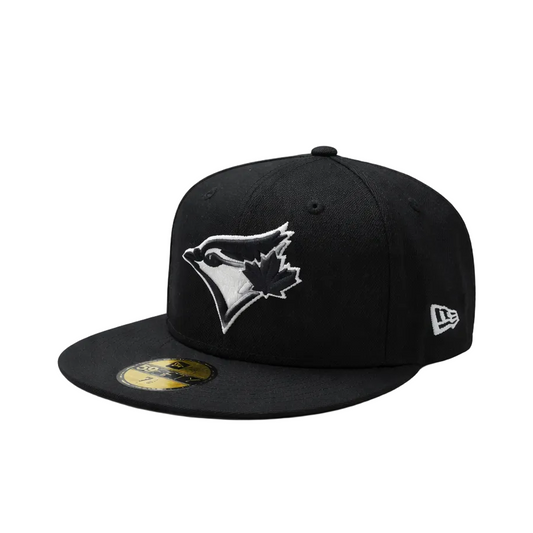 59FIFTY NEW ERA MEN'S MLB 1993 WORLD SERIES TORONTO BLUE JAYS BLACK/WHITE FITTED HAT