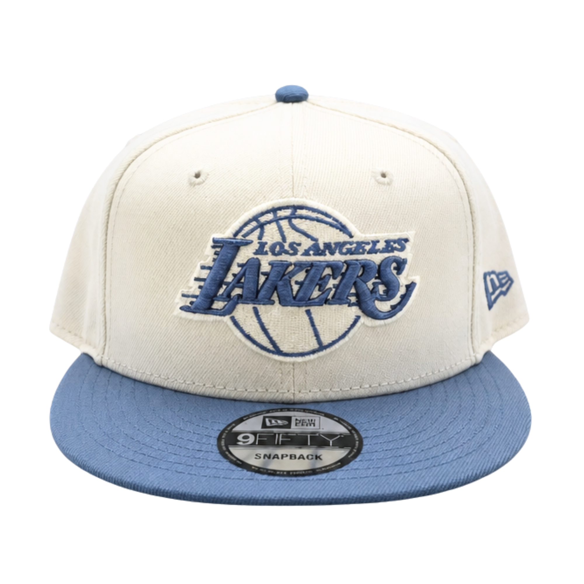 9FIFTY MEN'S NEW ERA NBA LOS ANGELES LAKERS CREAM/BLUE SNAPBACK HAT