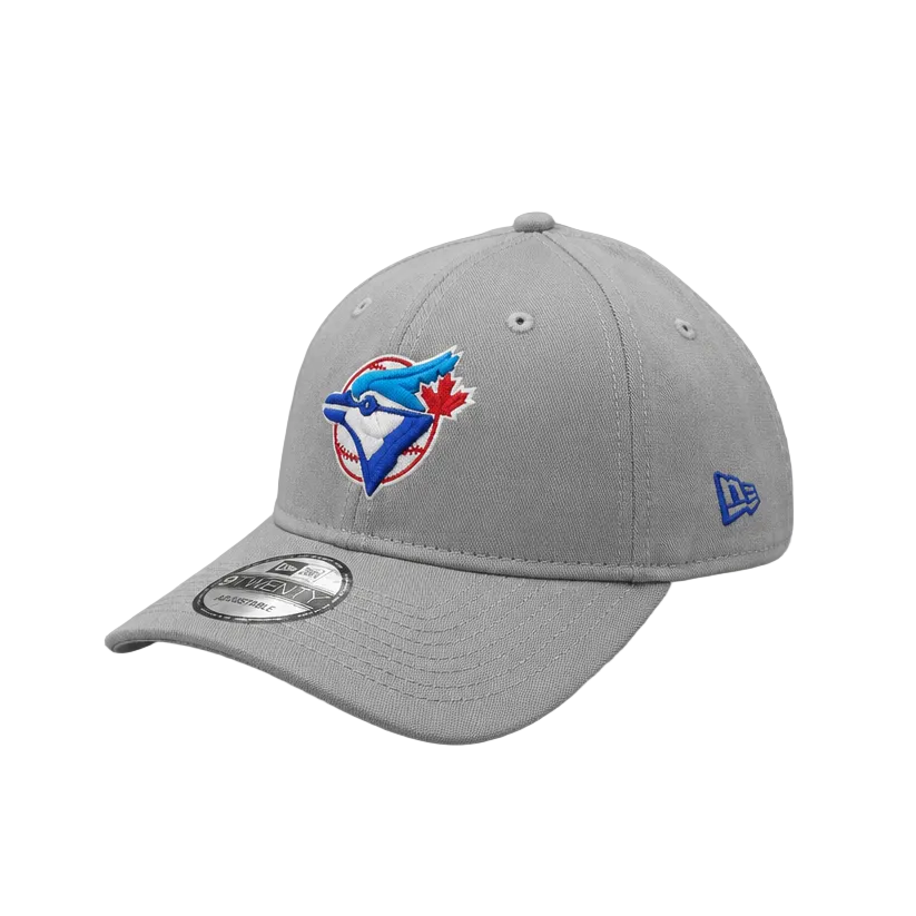 9TWENTY NEW ERA MLB TORONTO BLUE JAYS GREY ORIGINAL LOGO STRAPBACK ADJUSTABLE CAP