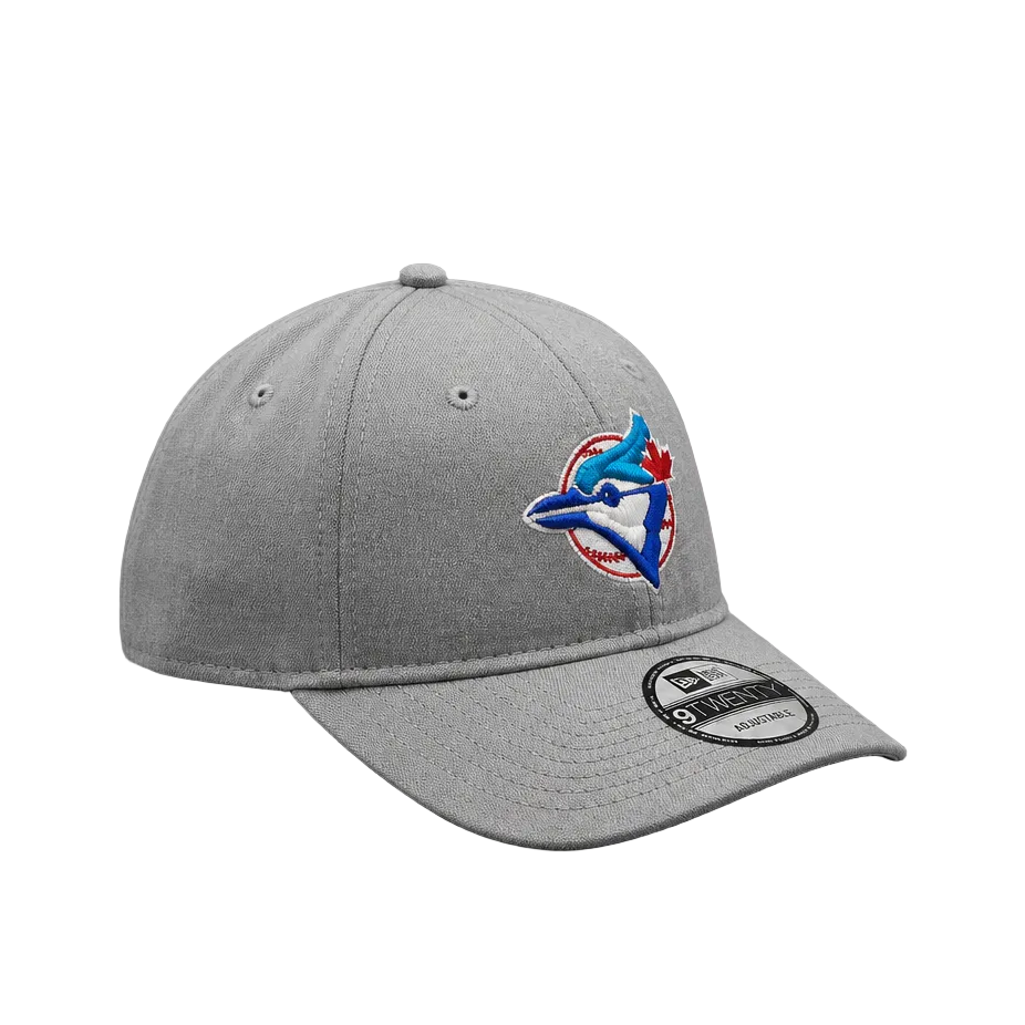9TWENTY NEW ERA MLB TORONTO BLUE JAYS GREY ORIGINAL LOGO STRAPBACK ADJUSTABLE CAP